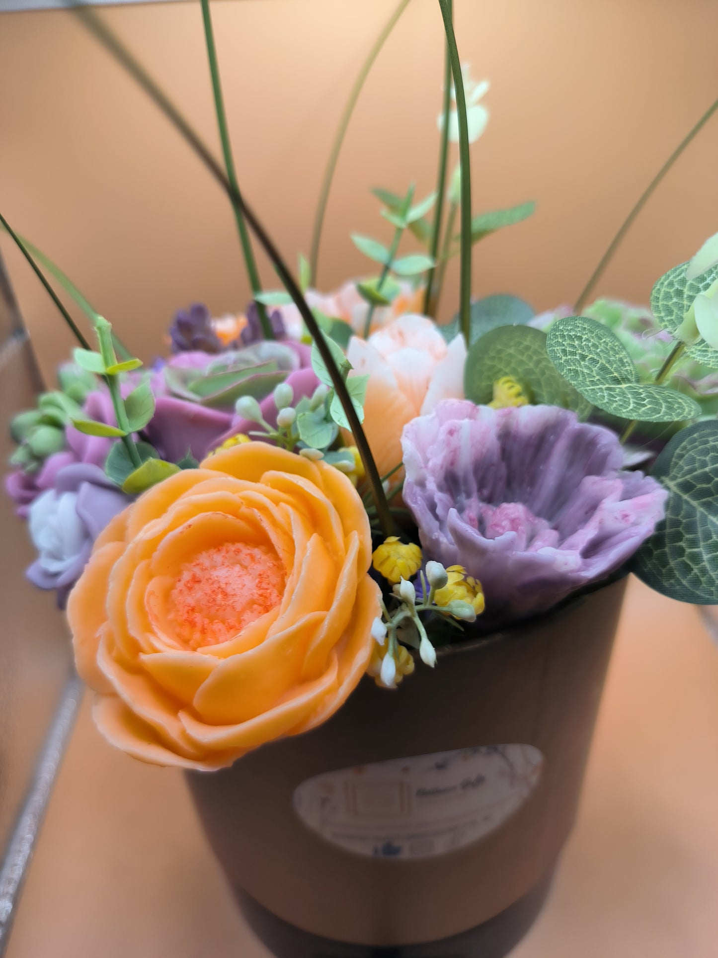 Round soap bouquet - Elegance