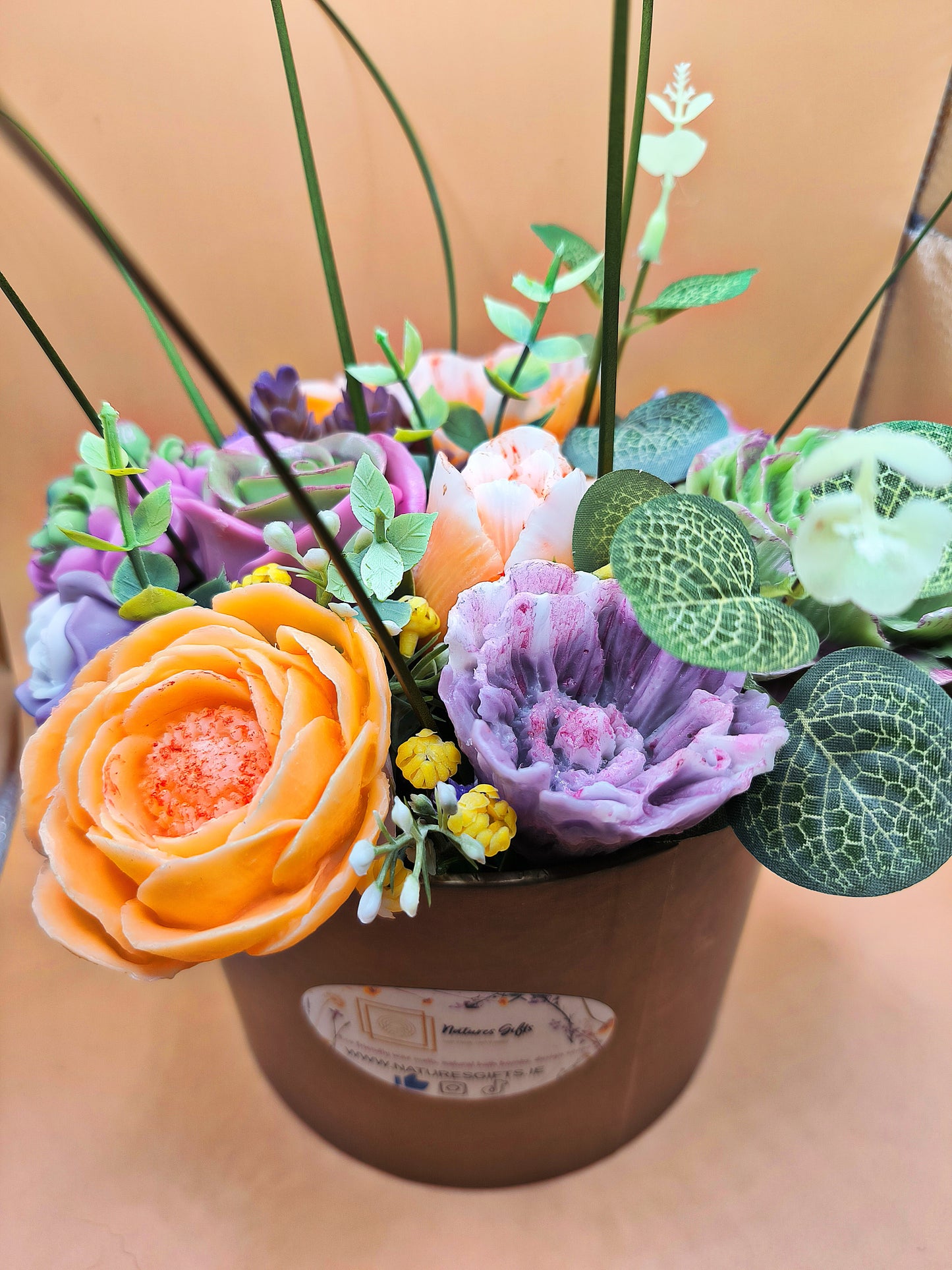 Round soap bouquet - Elegance