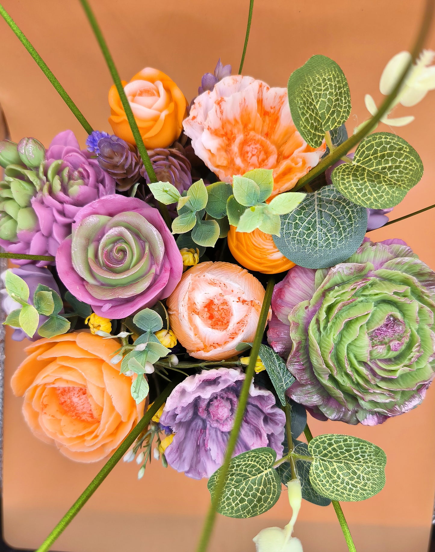Round soap bouquet - Elegance