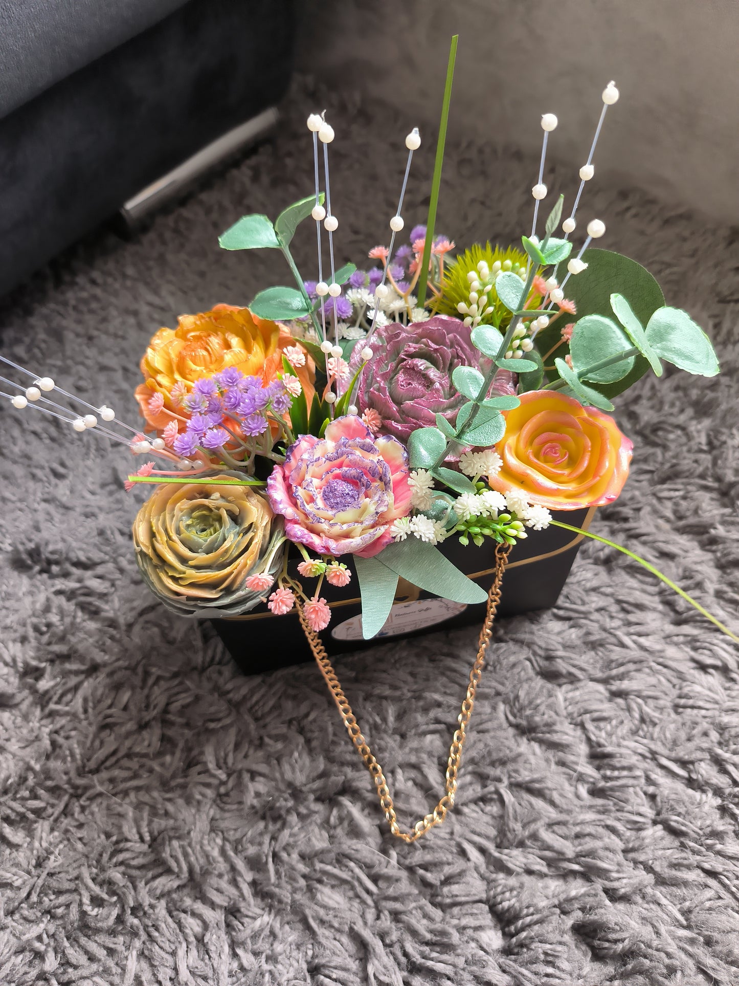 Medium sized soap bouquet - Sunrise
