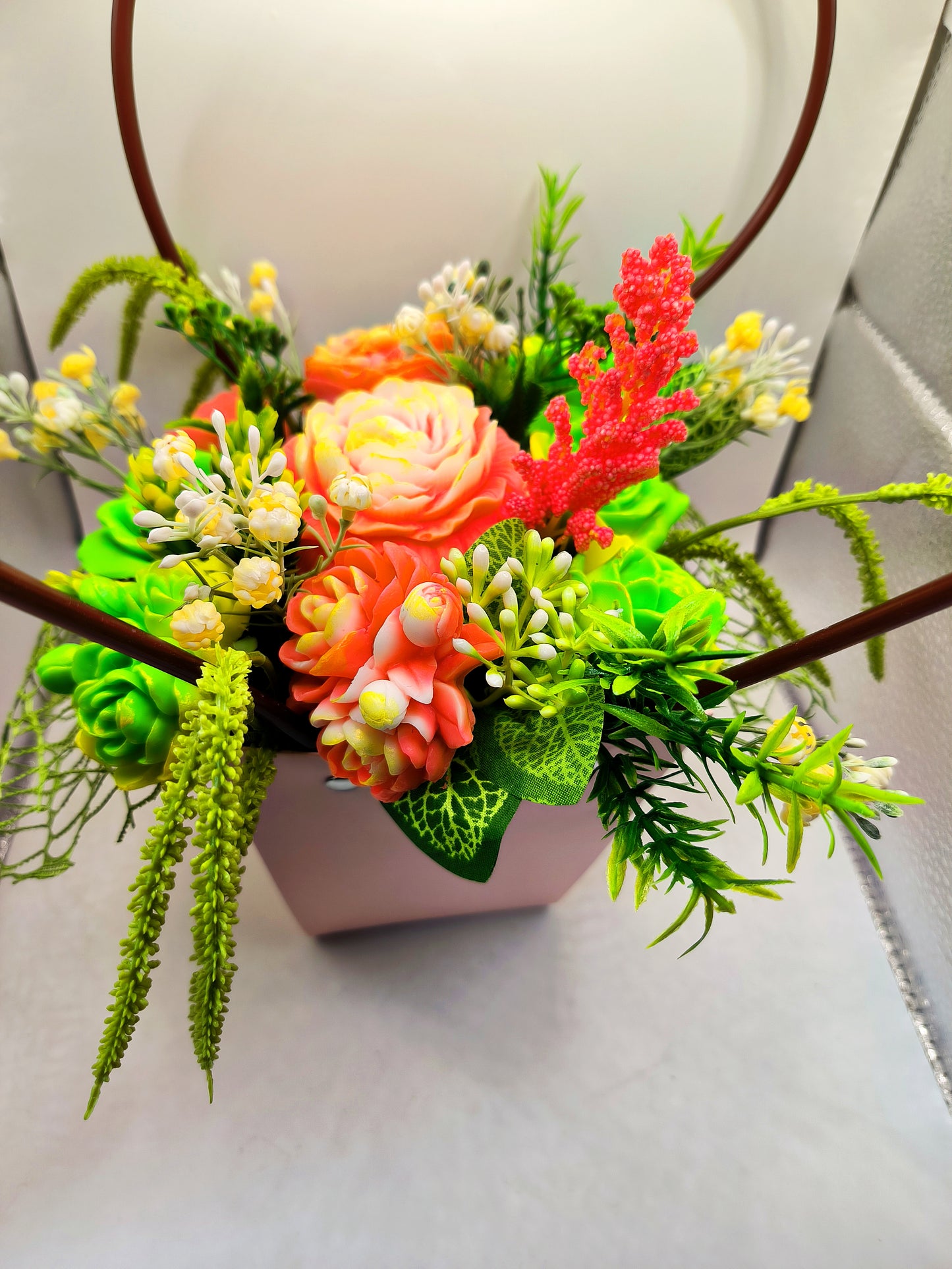 Medium sized soap bouquet - Colour Splash