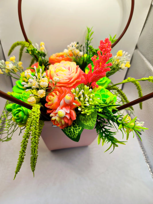 Medium sized soap bouquet - Colour Splash