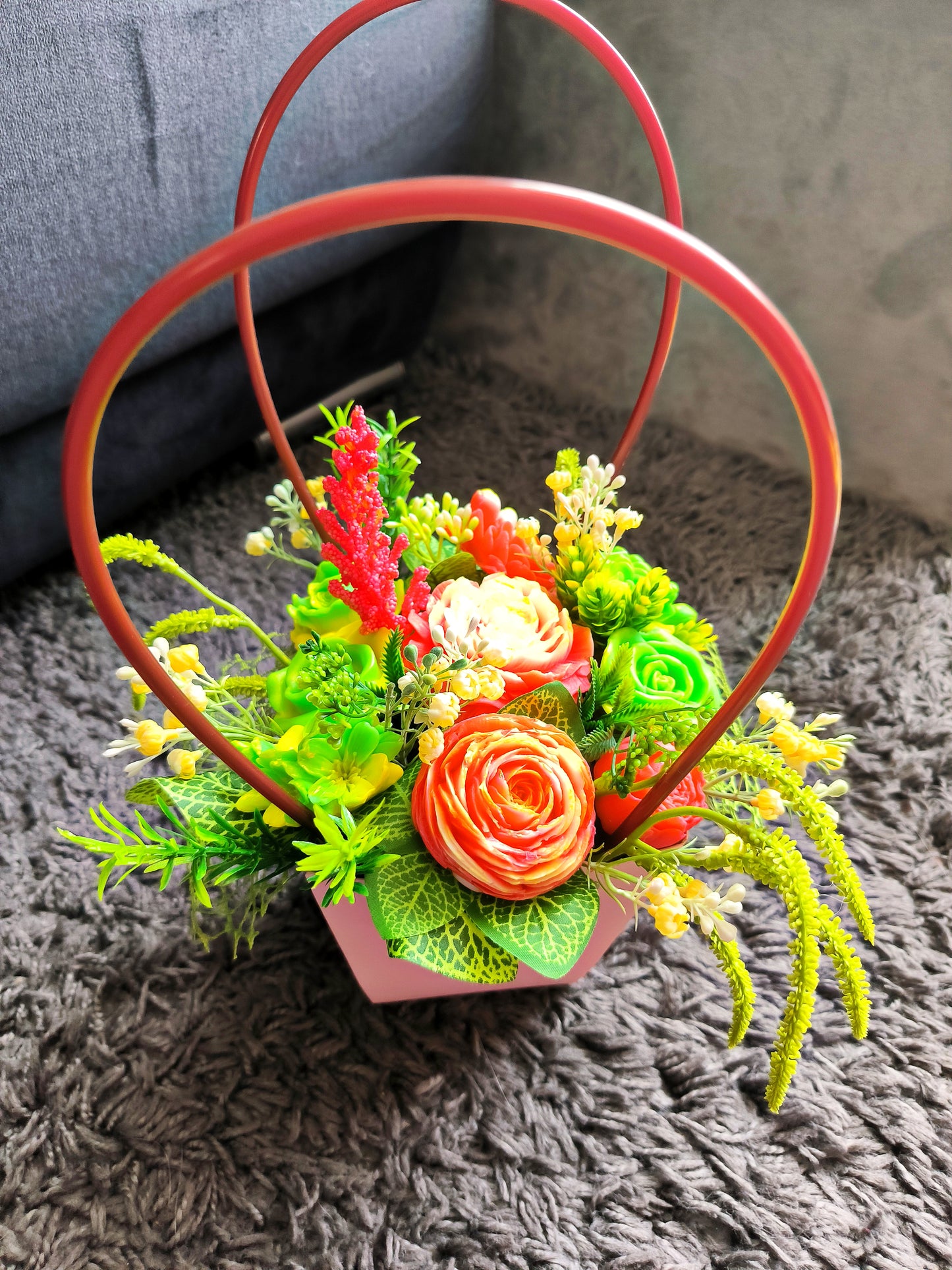 Medium sized soap bouquet - Colour Splash