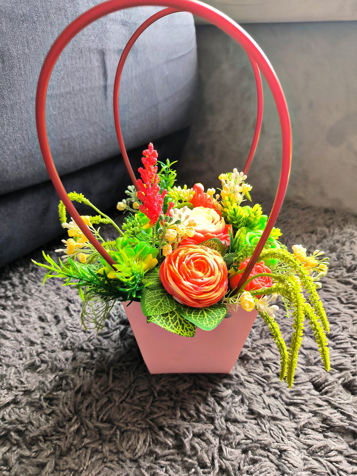 Medium sized soap bouquet - Colour Splash