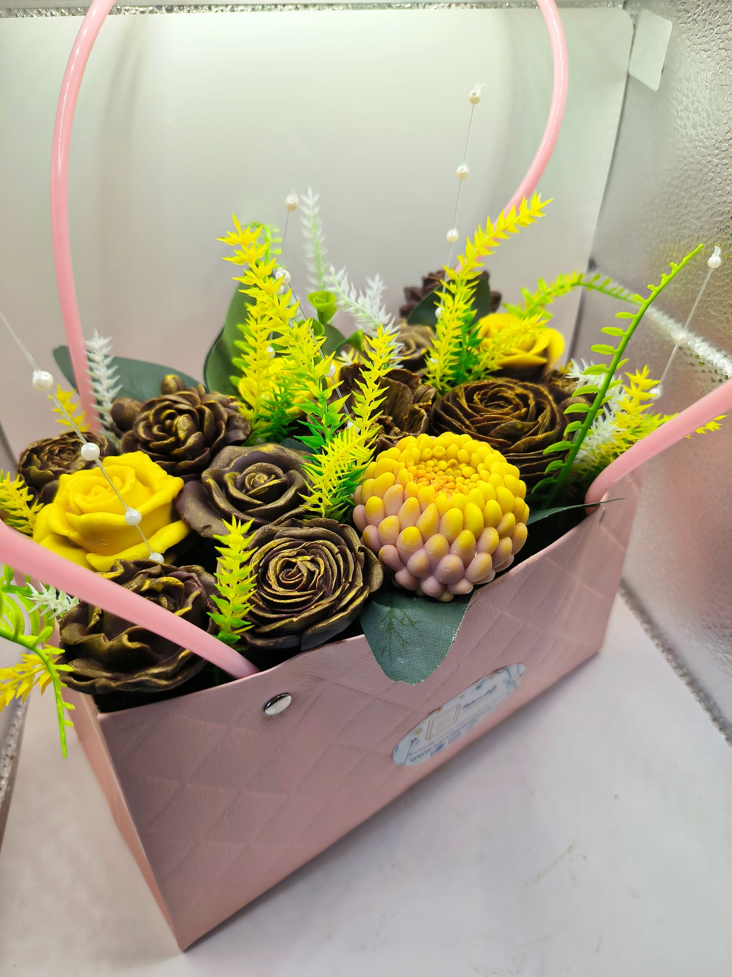 Large soap bouquet - Golden Dream