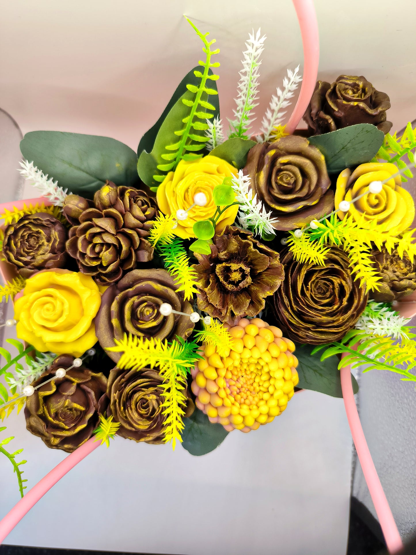 Large soap bouquet - Golden Dream
