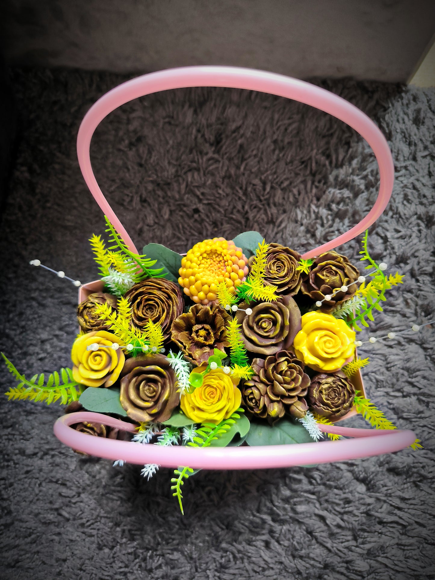Large soap bouquet - Golden Dream