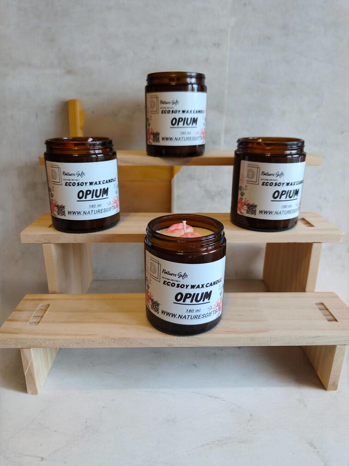 Luxury eco soy candle - Opium
