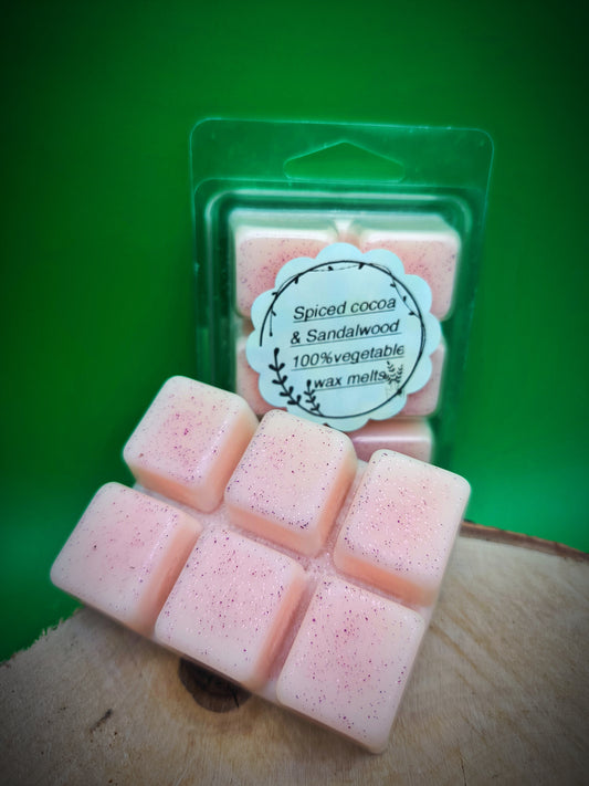 Vegetable wax melts - Spiced cocoa and Sandalwood