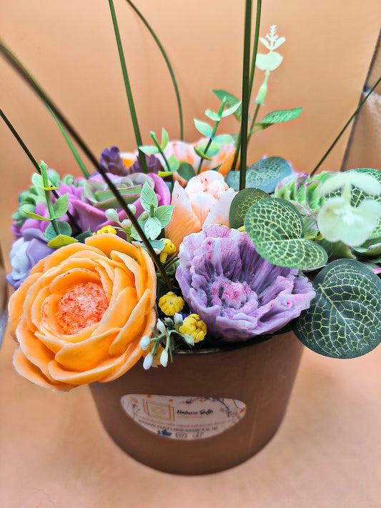 Round soap bouquet - Elegance