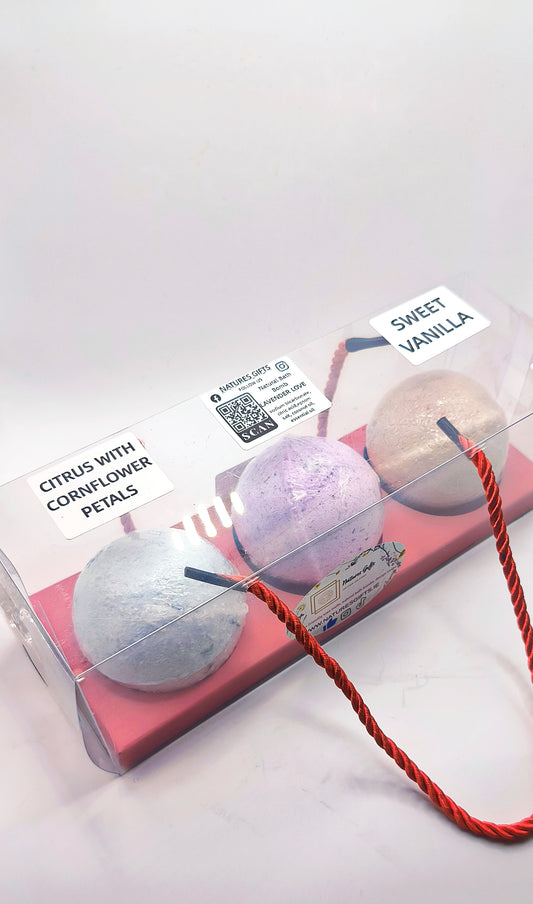 Natural bath bomb gift set - Mood 3