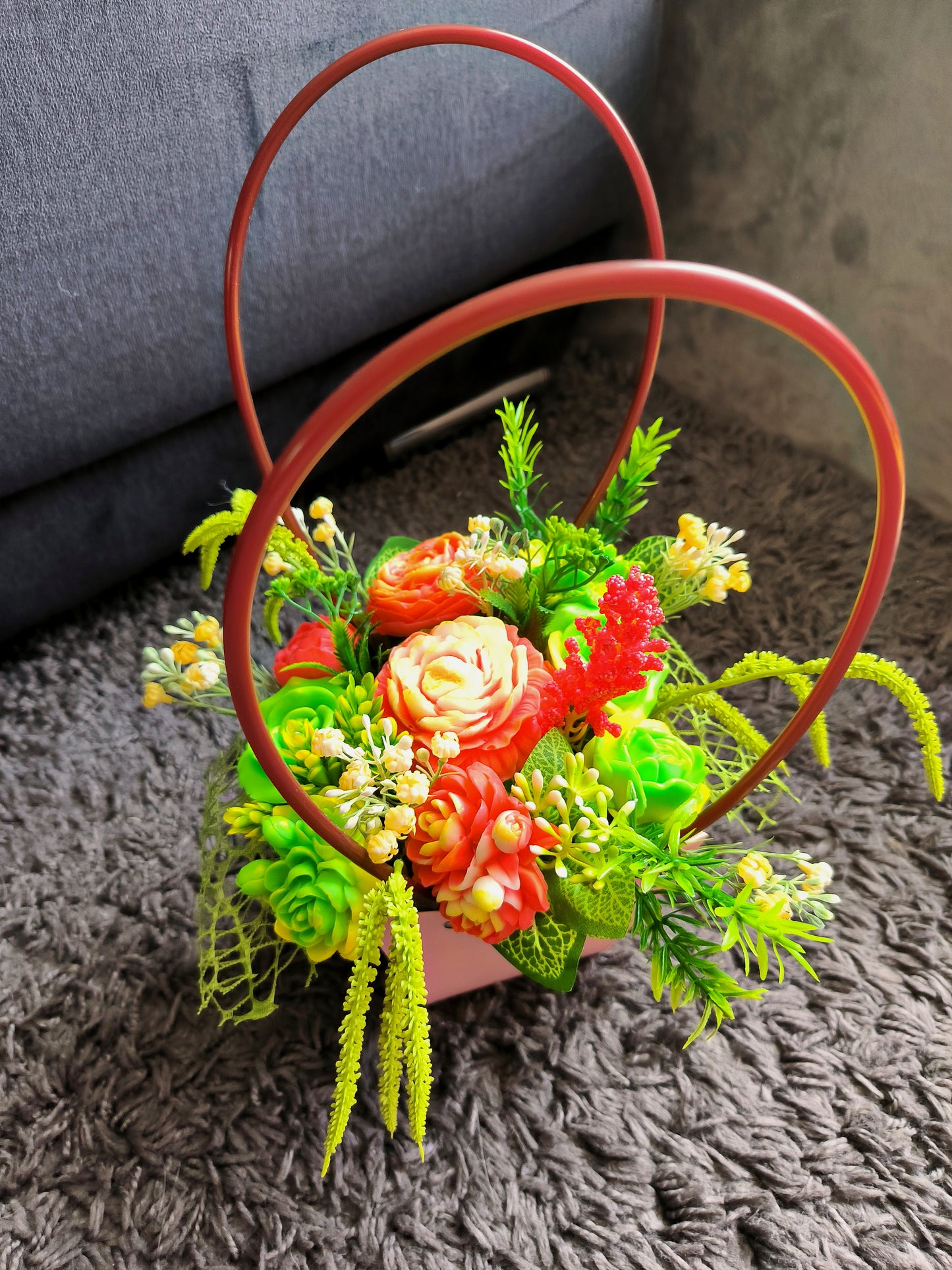 Medium sized soap bouquet - Colour Splash