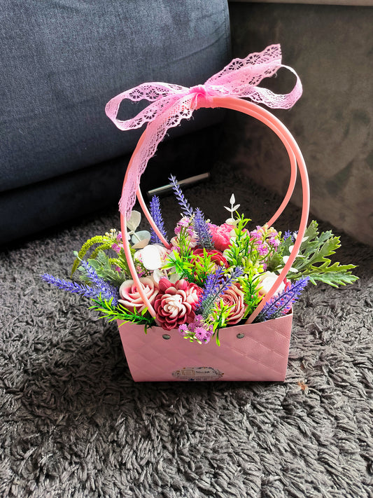 Medium soap bouquet - Gentle pink