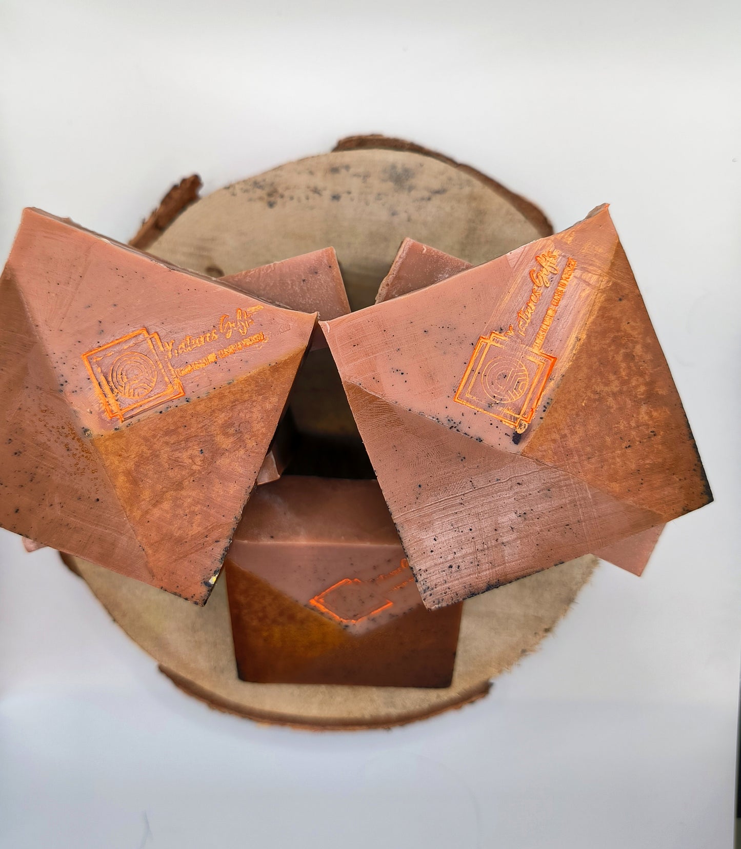 Exfoliating coffee soap bar