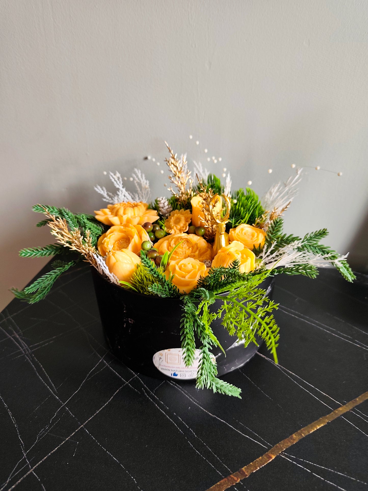 Soap bouquet - Golden Winter