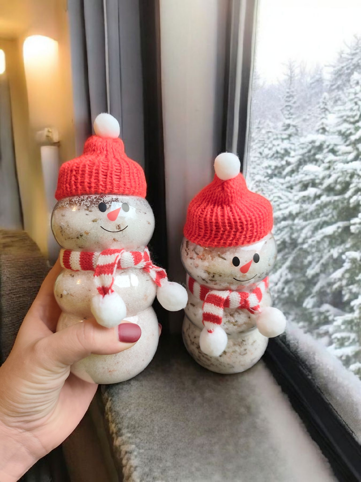 Snowman bath salts 600g Lavender