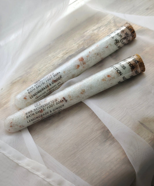Lemongrass and ginger bath salts