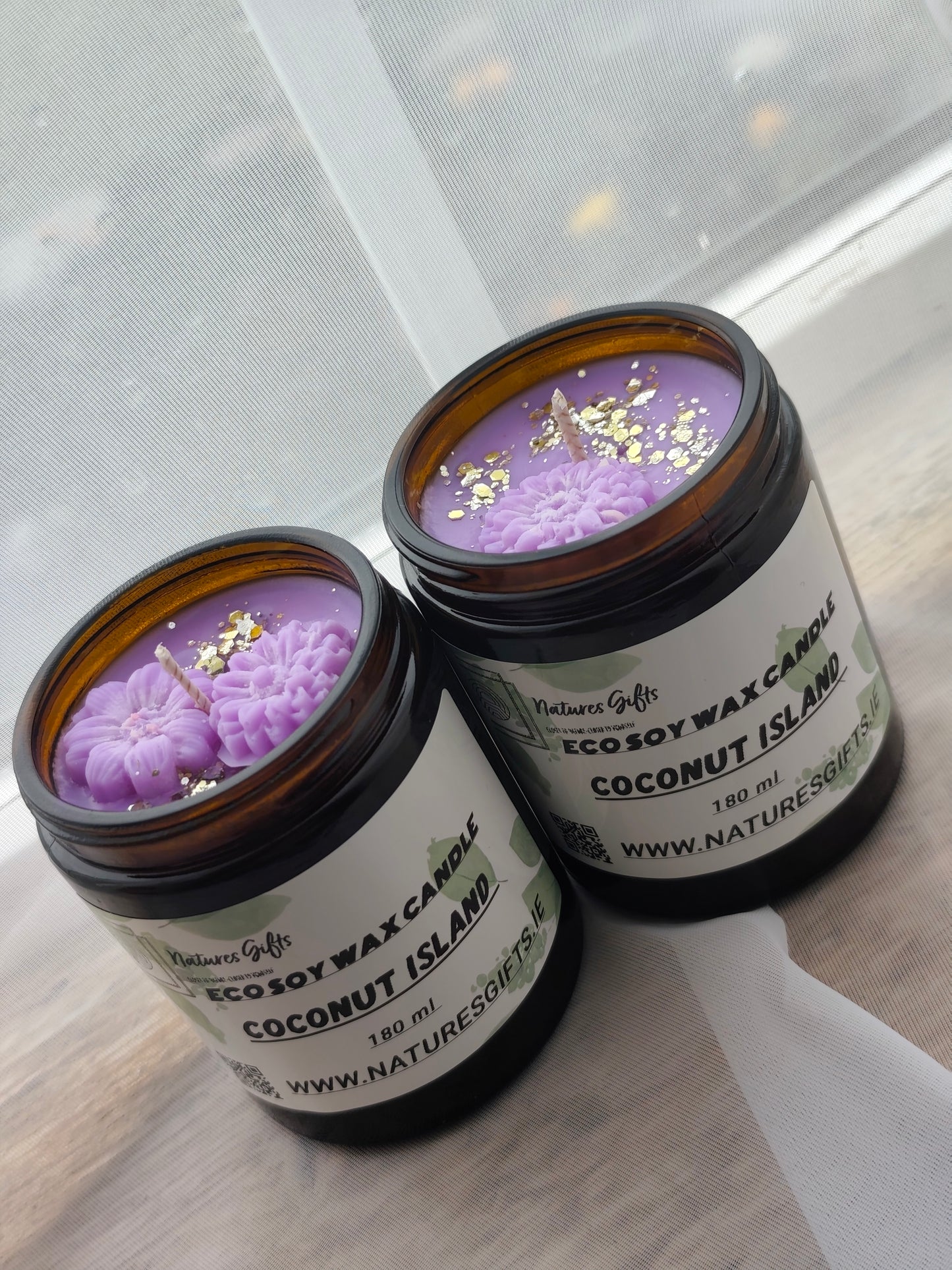 Eco soy wax candle - Coconut island