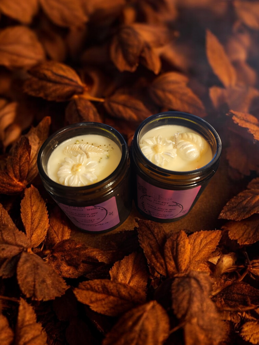 Eco soy candle - Silver birch and cinnamon leaf 180ml