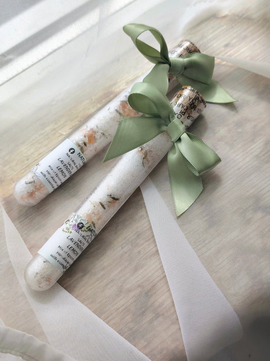 Lavender and lemon bath salts