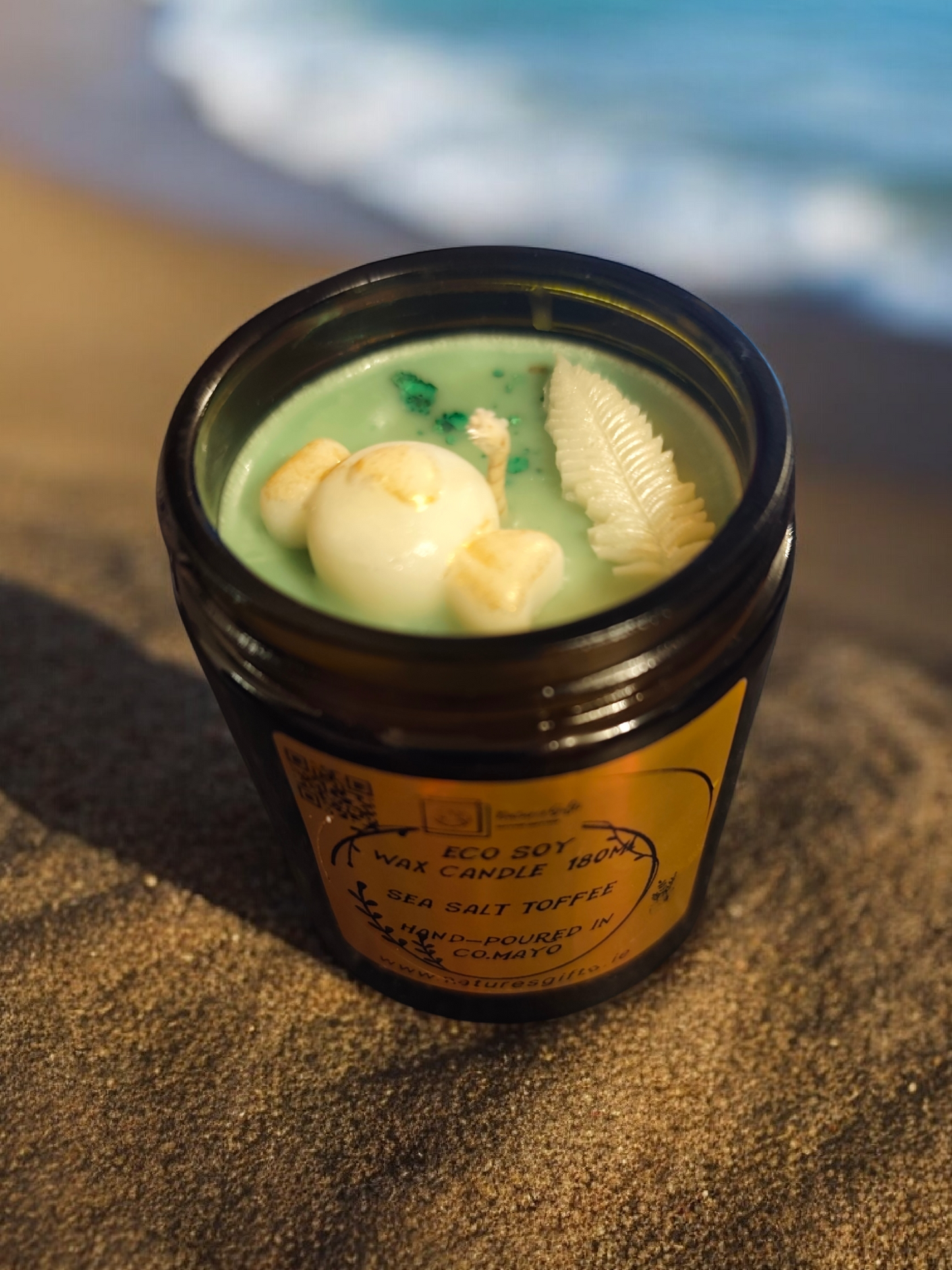 Eco soy candle - Sea Salt Toffee