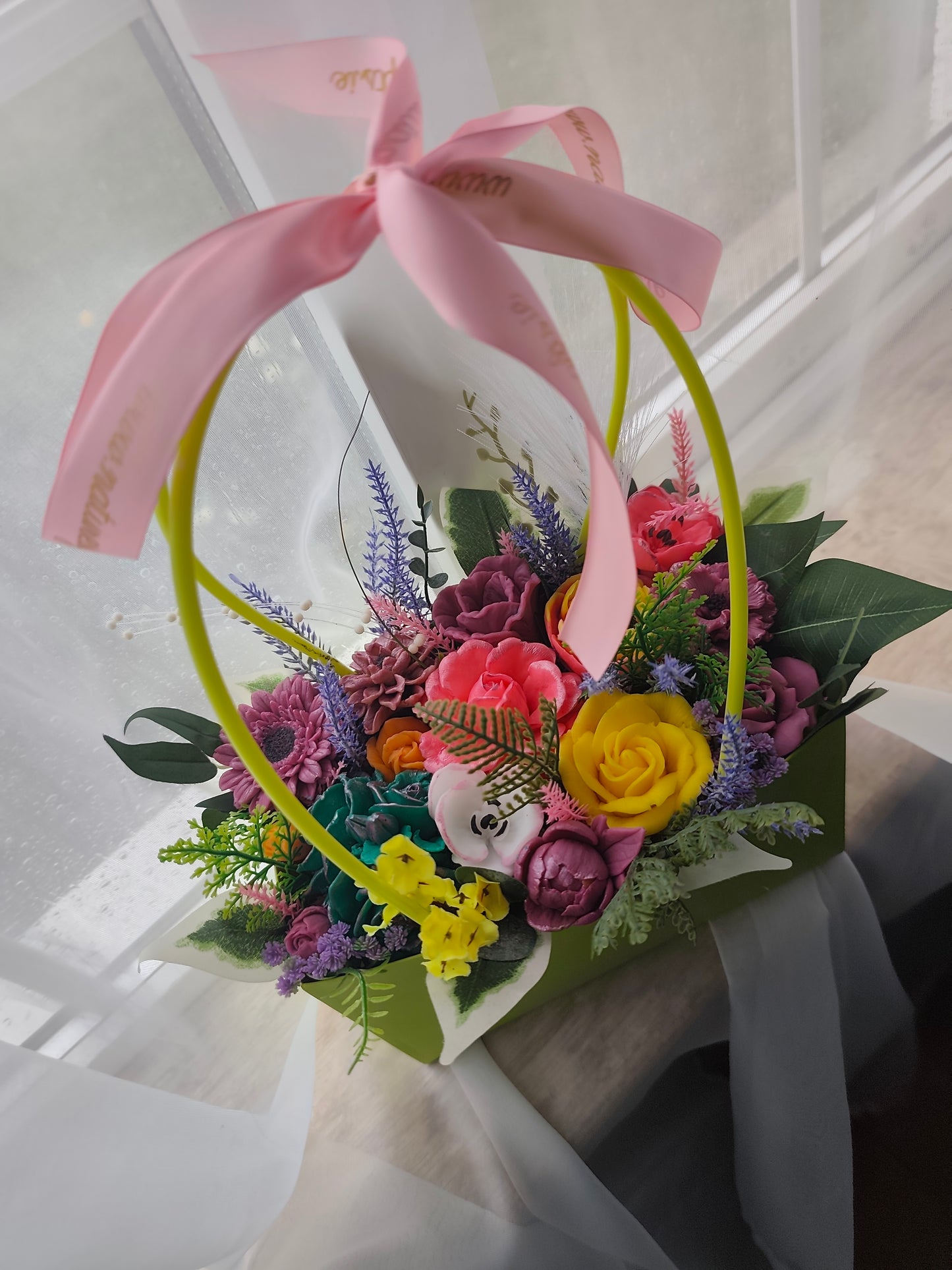 Large soap bouquet - Colour splash
